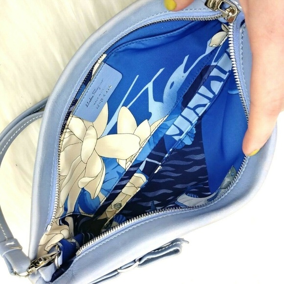 Salvatore Ferragamo Periwinkle Lambskin Wristlet - Picture 3 of 8